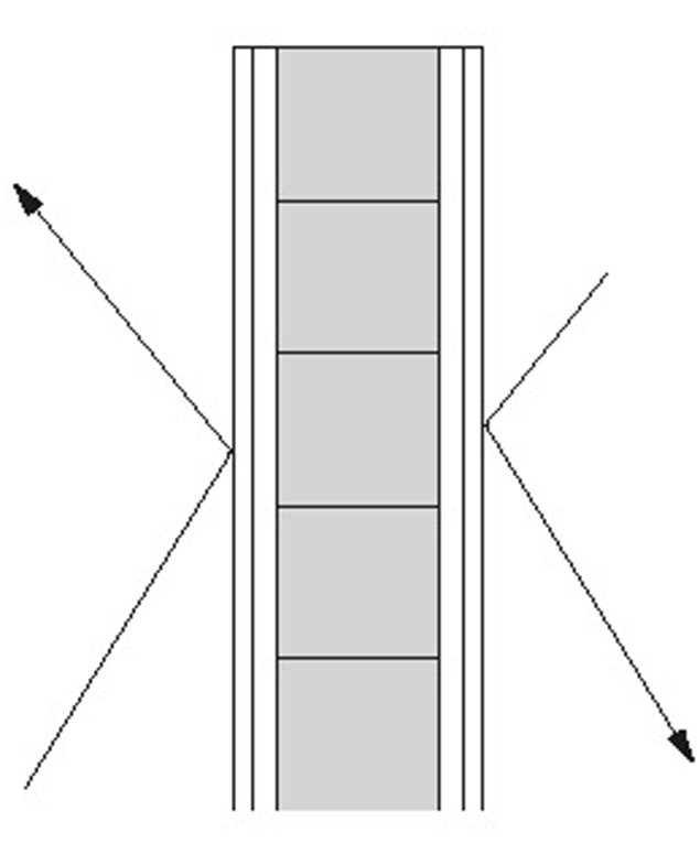 τοίχοι πλάτους μισού μέτρου (0,61 μέτρων για την ακρίβεια) για ηχομόνωση
